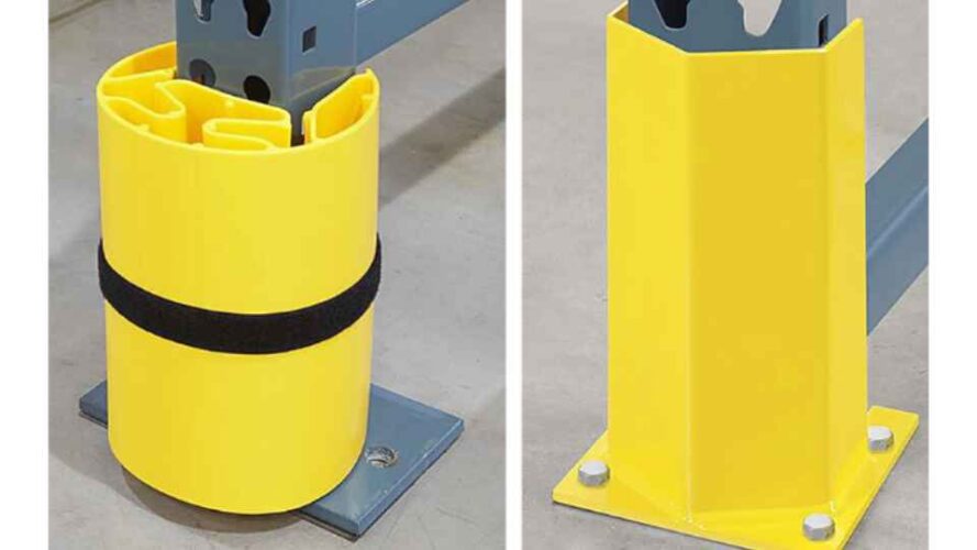 Imagen de protecciones de puntal de estanterías